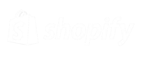 shopify logo white
